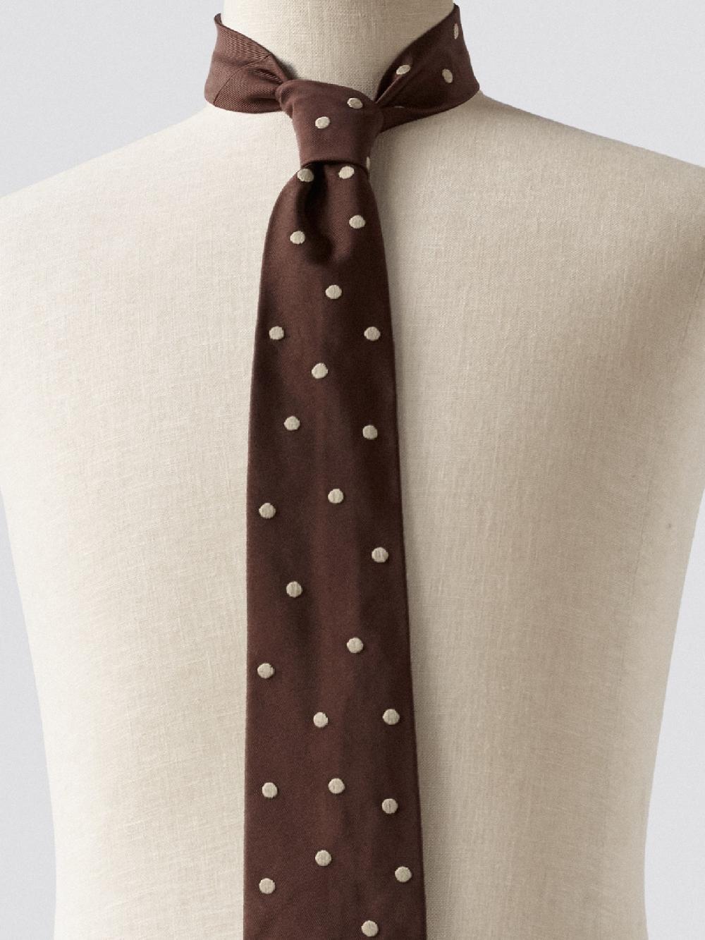 Jupe By Jackie Open P - Brown 100% Silk Cream