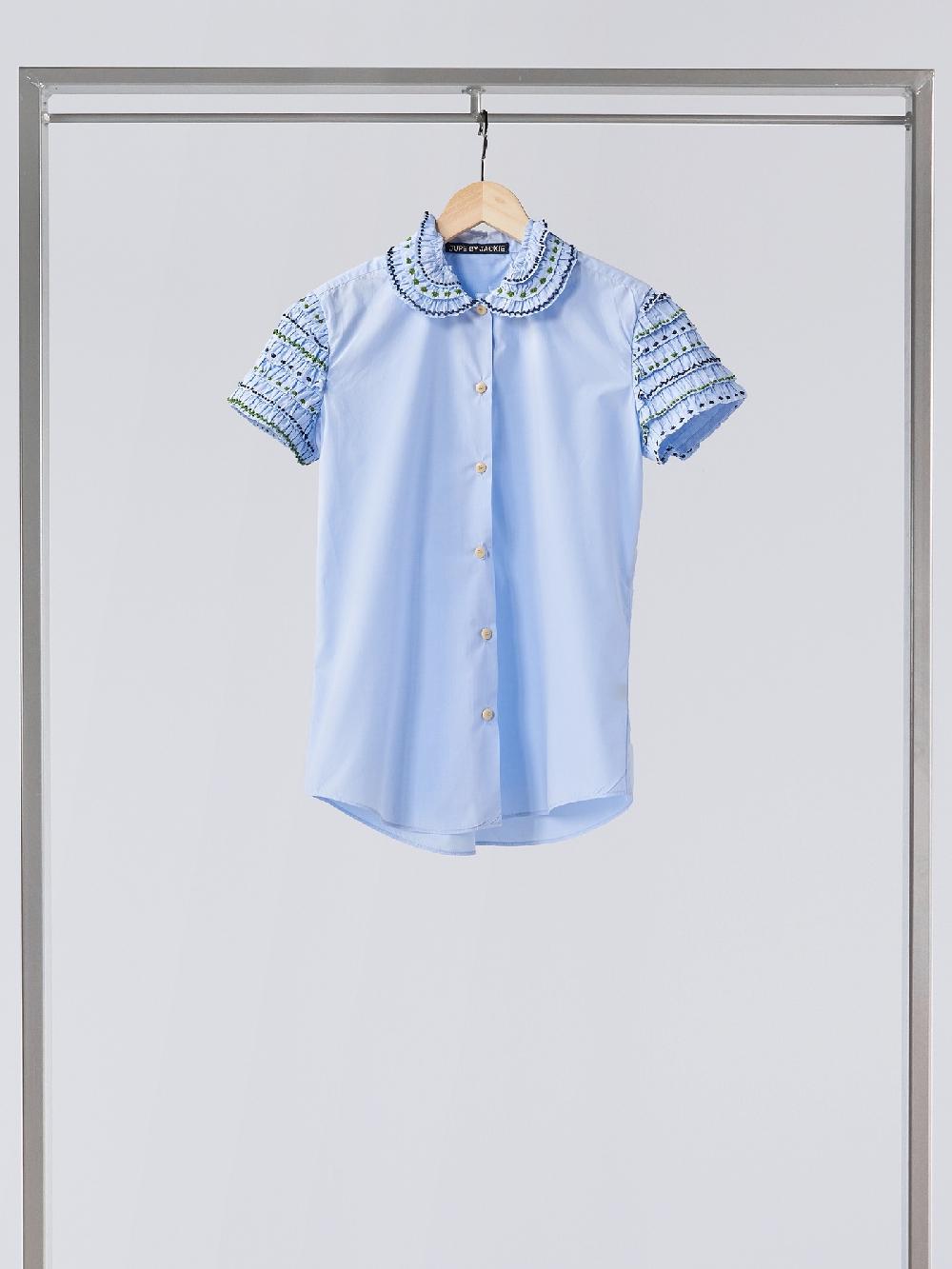 Jupe By Jackie Palida - Light Blue 100% Cotton Poplin