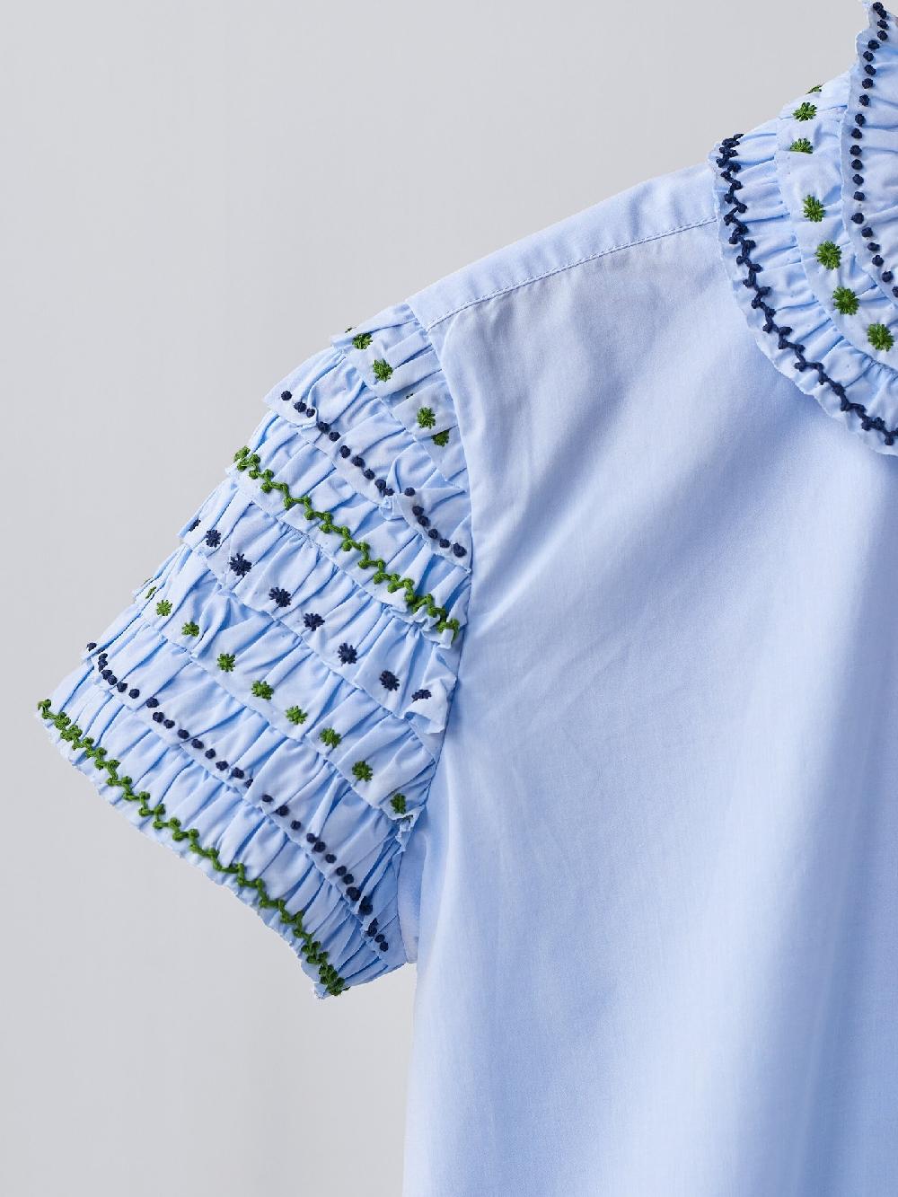 Jupe By Jackie Palida - Light Blue 100% Cotton Poplin