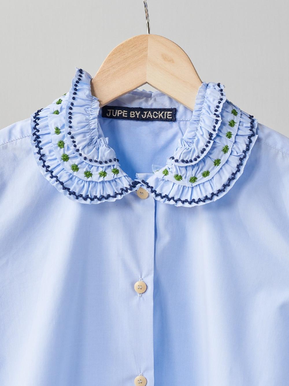 Jupe By Jackie Palida - Light Blue 100% Cotton Poplin