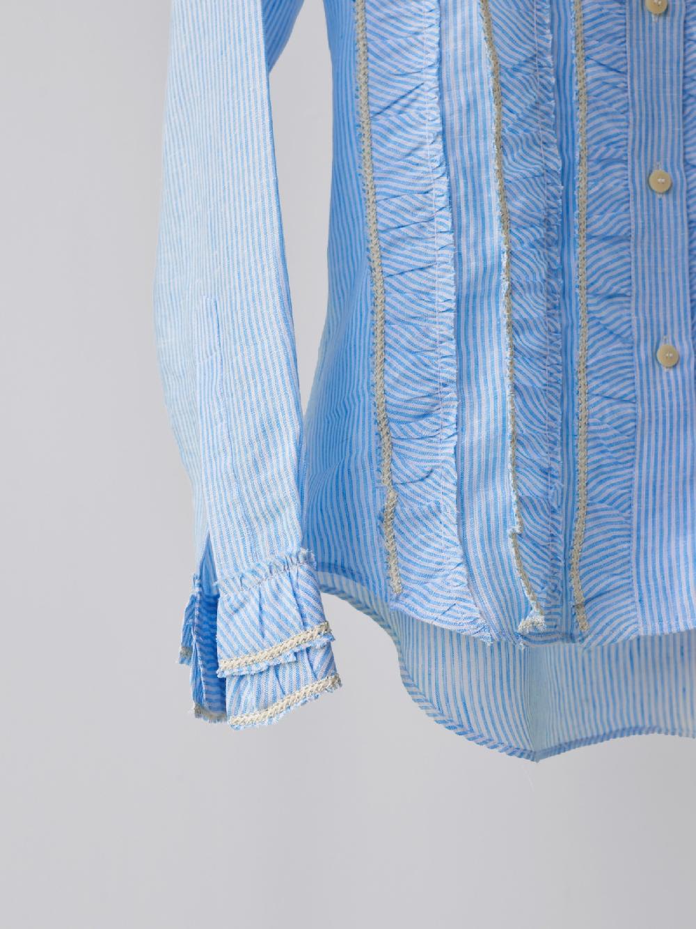 Jupe By Jackie Pasilla - Light Blue 100% Linen Cream