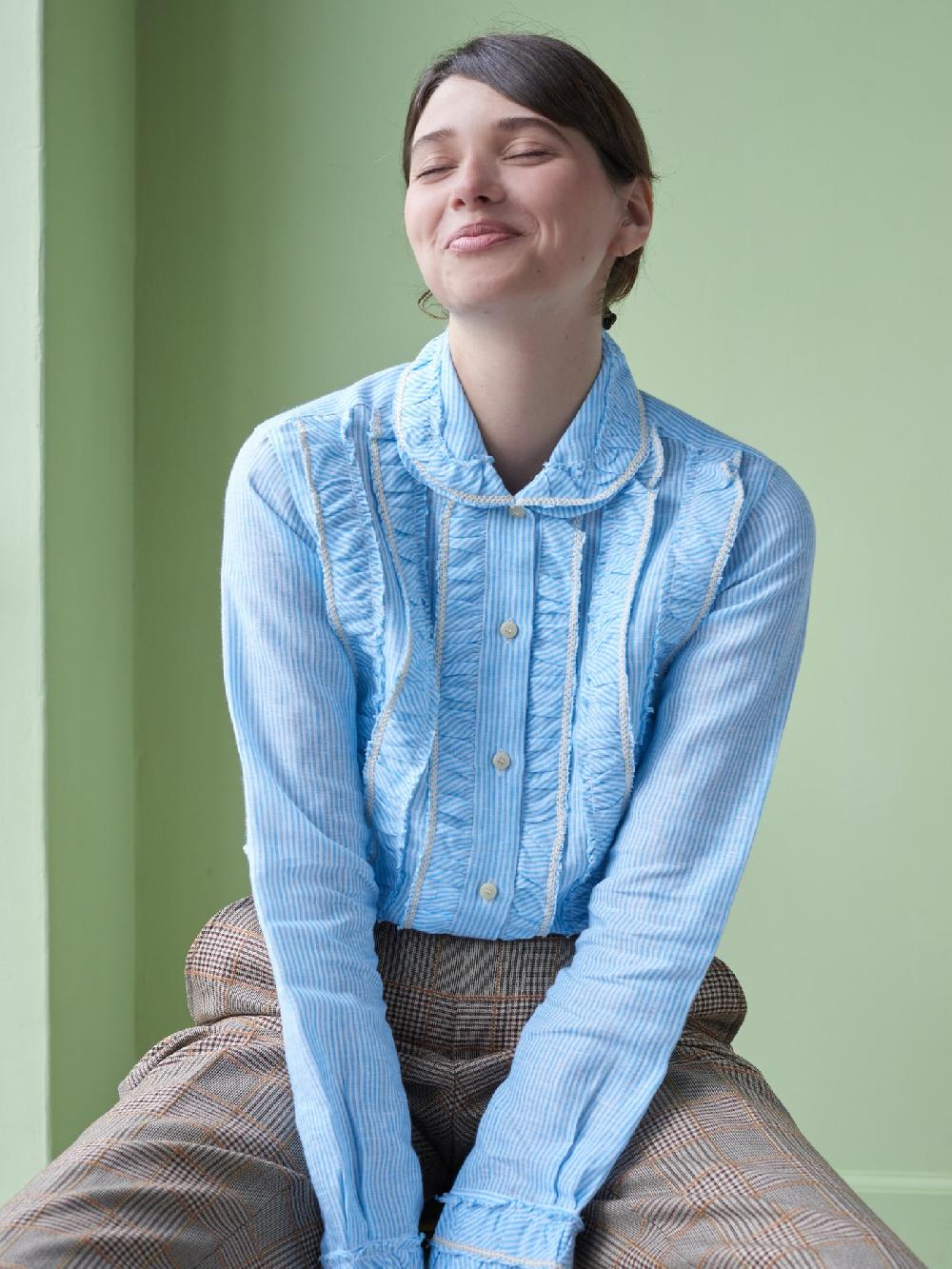 jupe by jackie Pasilla - Light Blue 100% linen cream