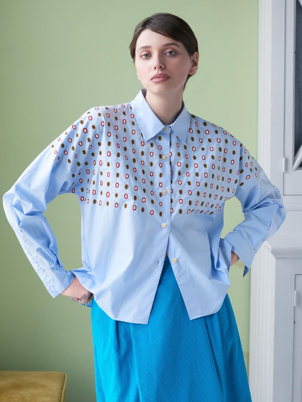 Jupe By Jackie Patras - Blue 100% Cotton