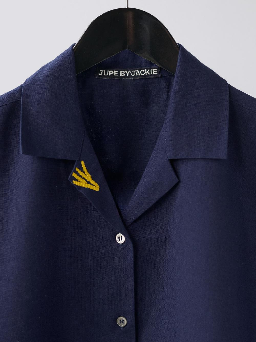 Jupe By Jackie Payiru - Navy Cotton Linen Blend