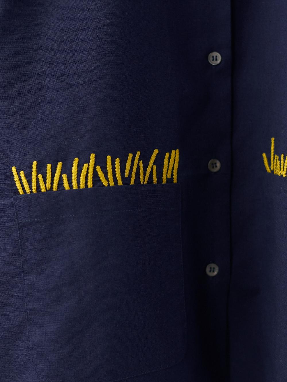 Jupe By Jackie Payiru - Navy Cotton Linen Blend