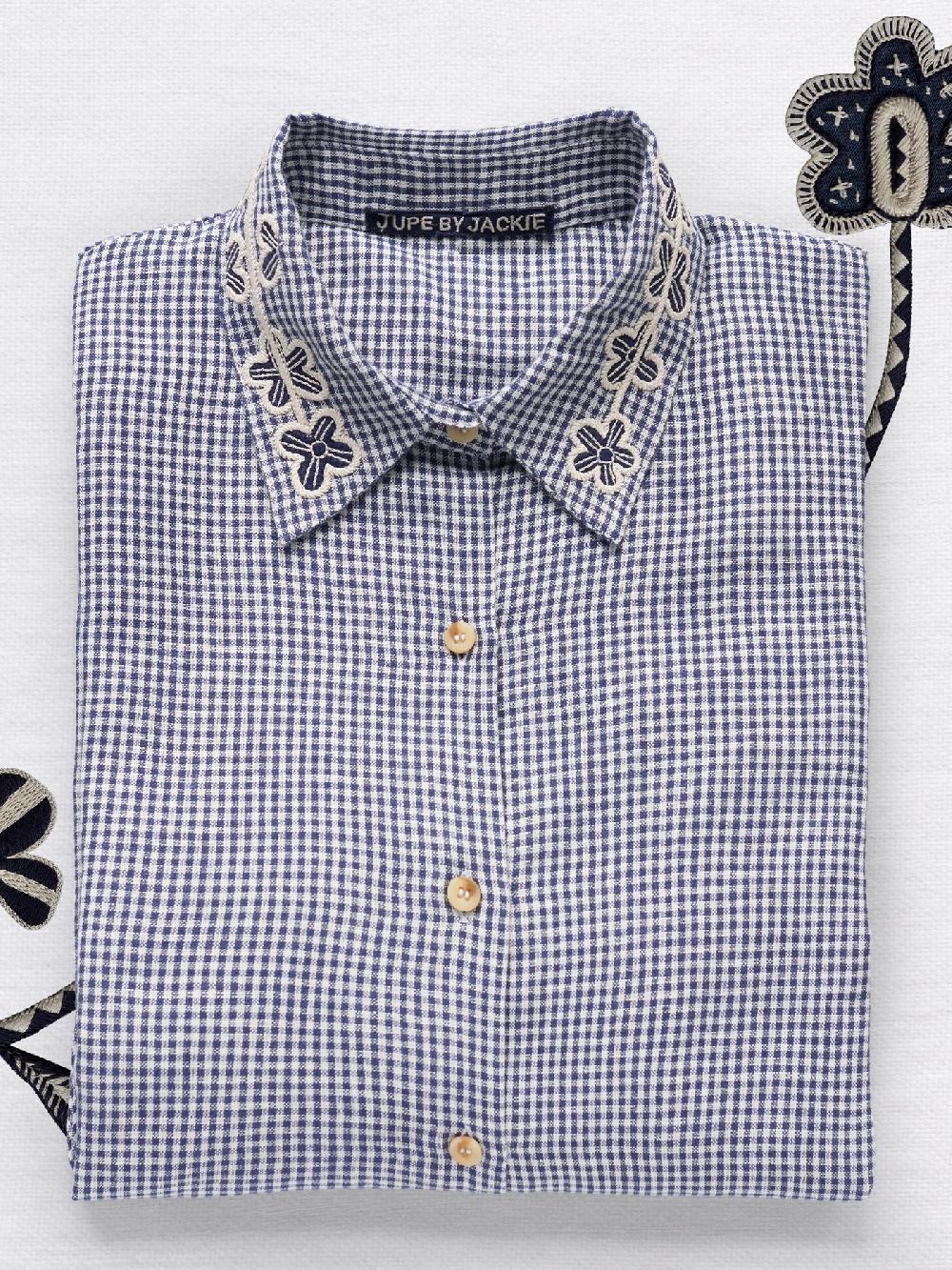 Jupe By Jackie Peck II - Navy 100% Linen Point