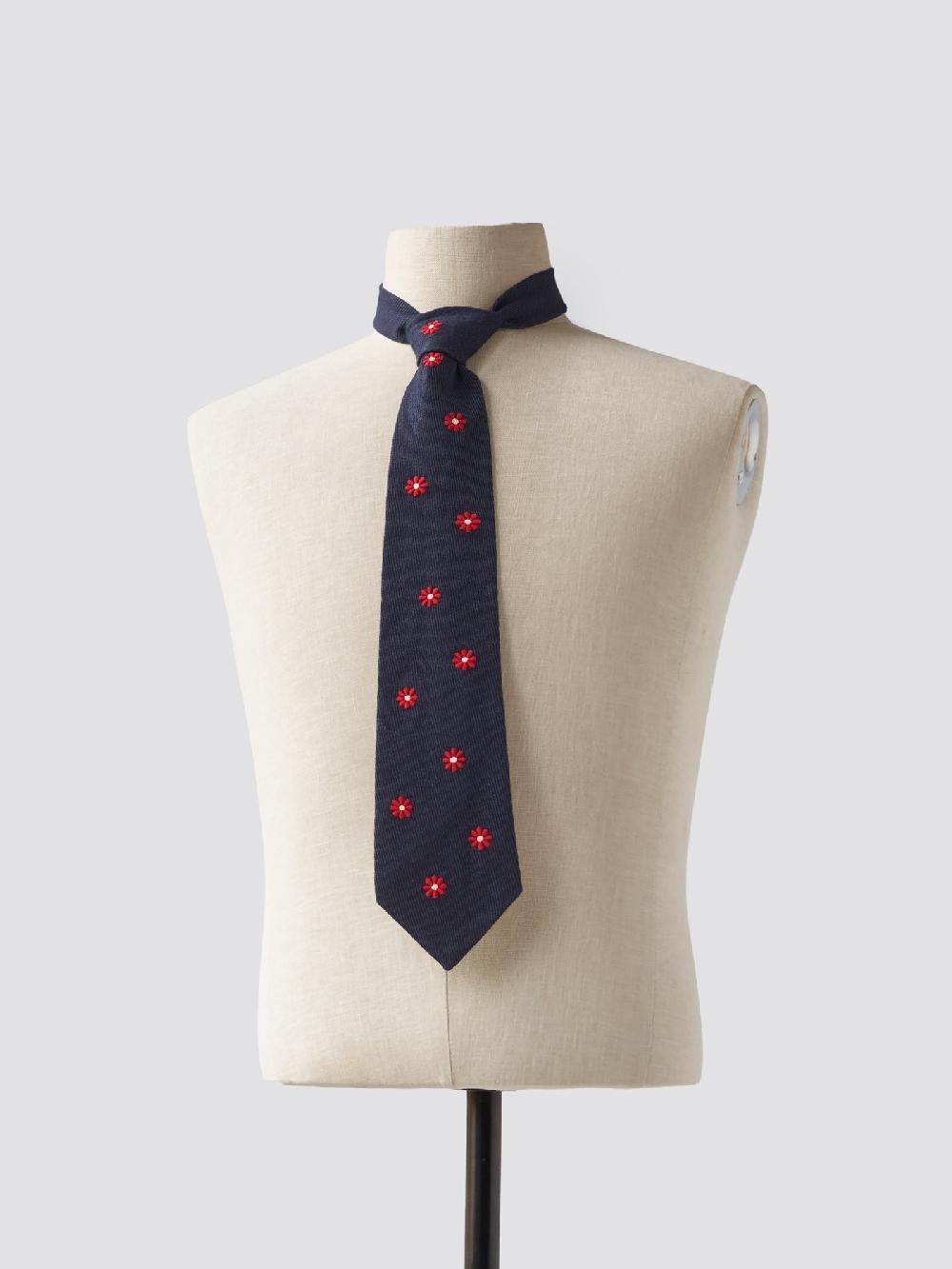 jupe by jackie Pedra - Navy linen wool blend red