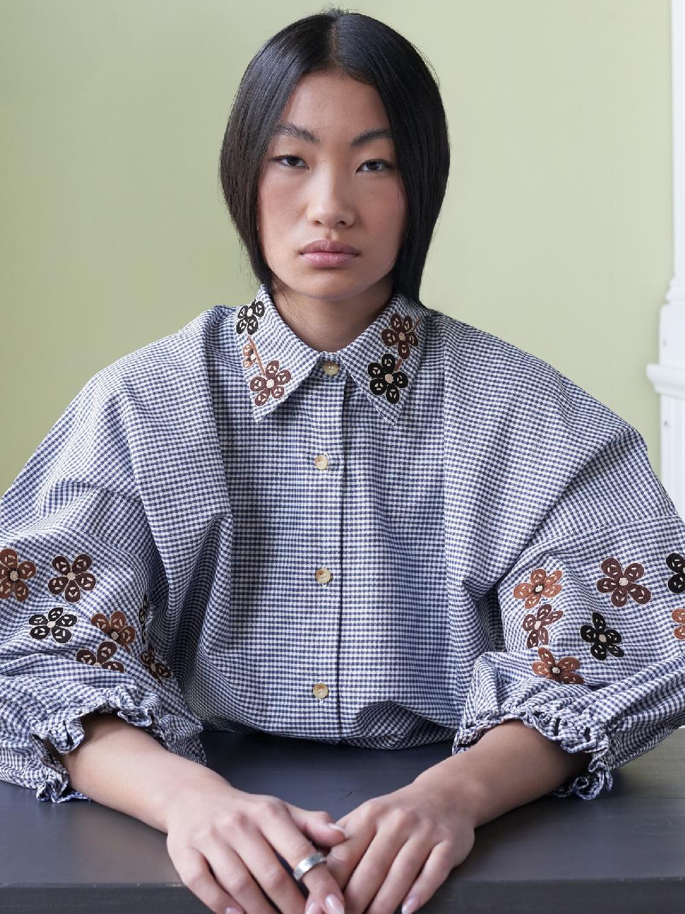 jupe by jackie Pekka - Navy 100% linen