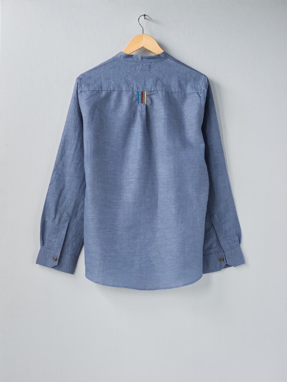Jupe By Jackie Perriand - Blue Cotton Linen Blend