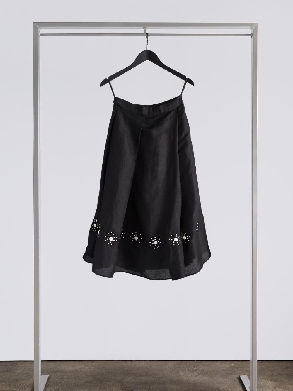 jupe by jackie Perrin - Black Poly linen mix