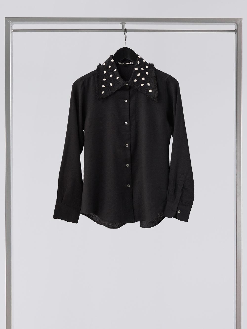 Jupe By Jackie Picard - Black 100% Wool Tops+Shirts