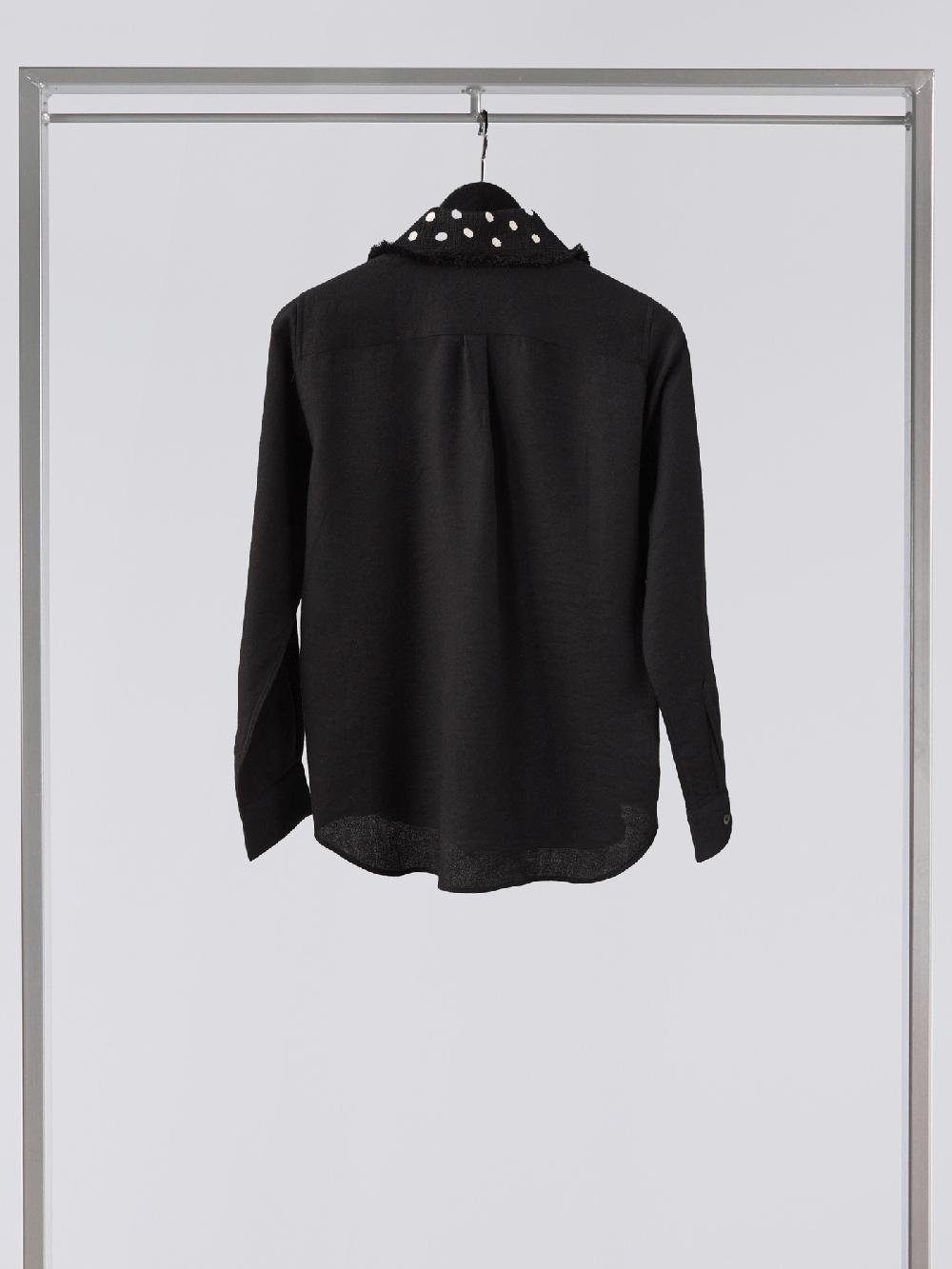 Jupe By Jackie Picard - Black 100% Wool Tops+Shirts