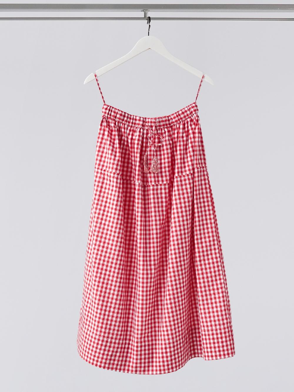 jupe by jackie Pike - Red 100% cotton