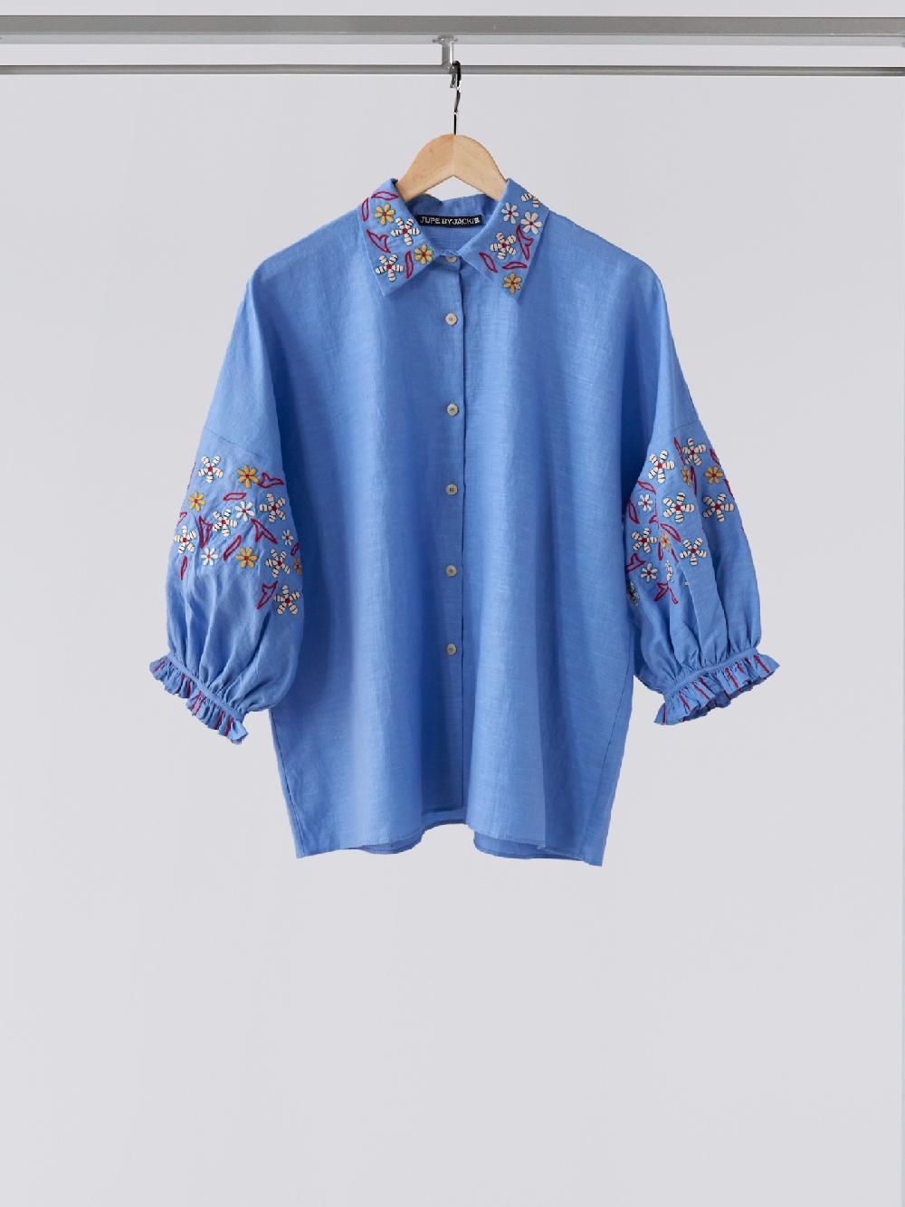 jupe by jackie Plaka - Blue 51% linen 49% cotton