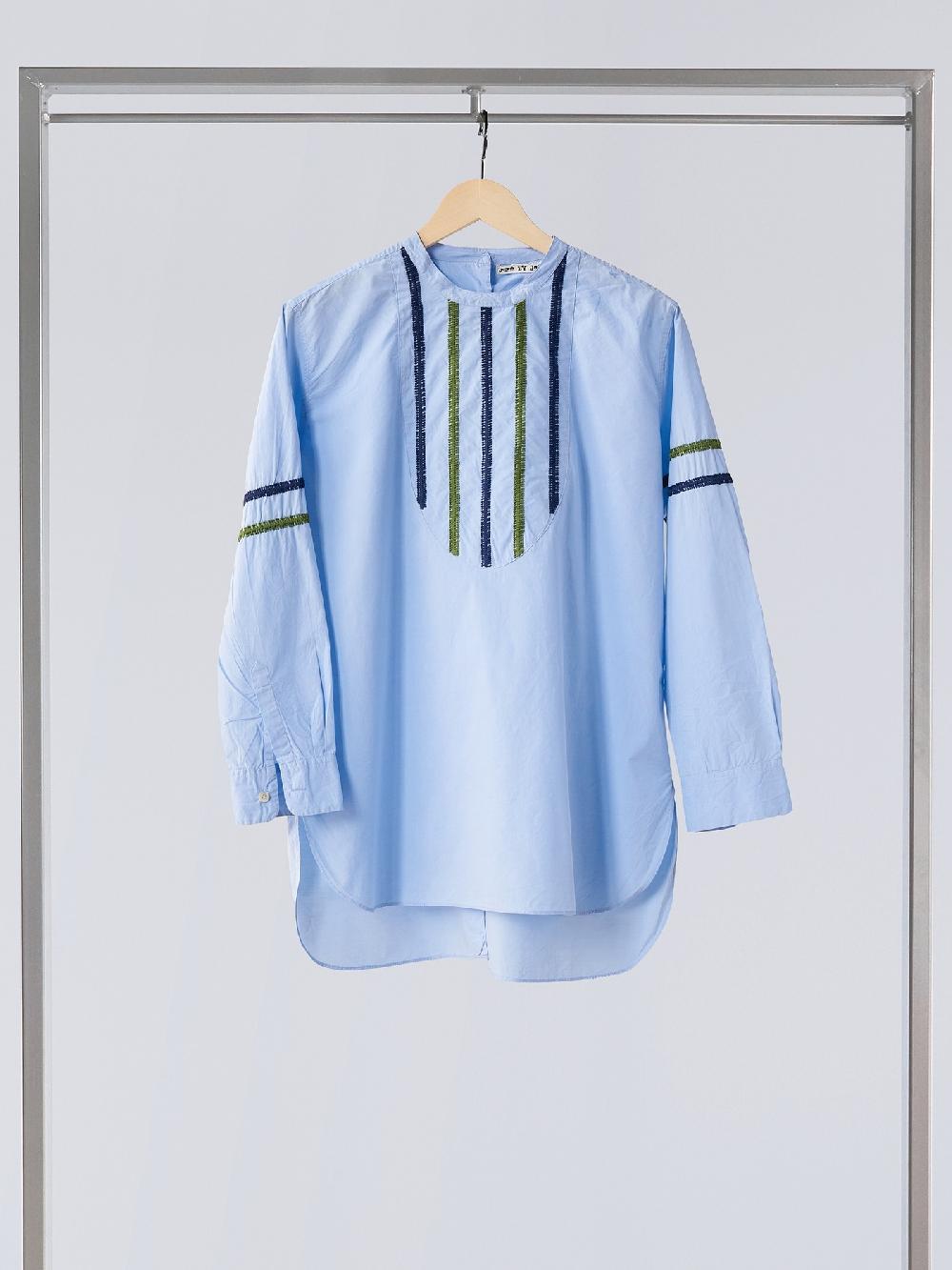 Jupe By Jackie Pollard Blue - 100% Cotton Poplin