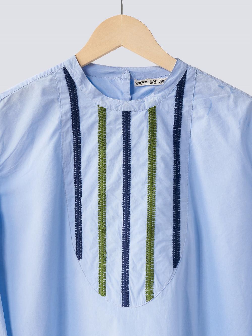 Jupe By Jackie Pollard Blue - 100% Cotton Poplin