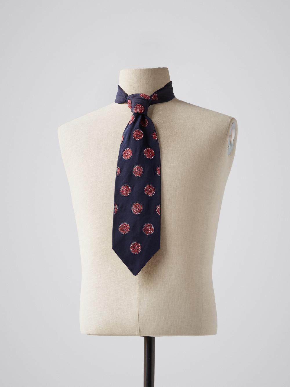 jupe by jackie Pollock Red - Navy 100% silk