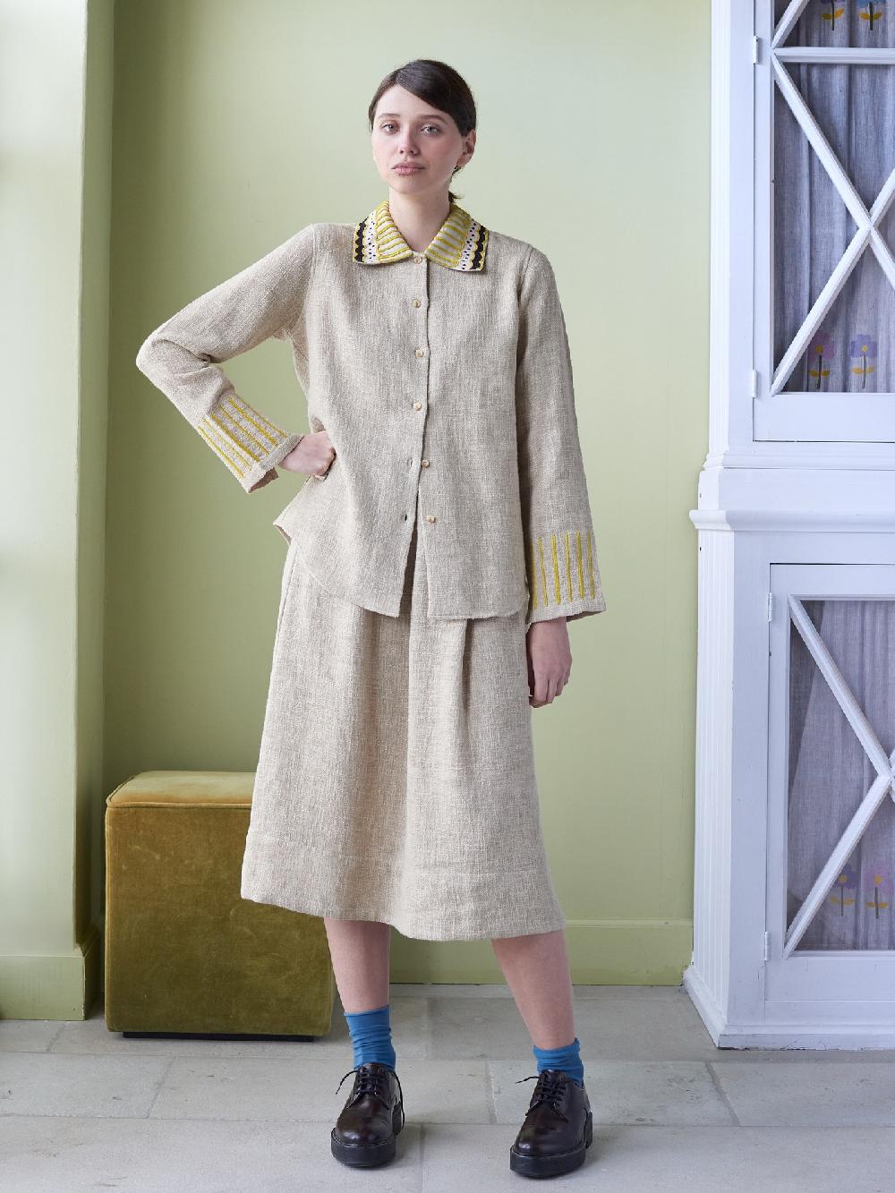 Jupe By Jackie Porte Beige - 100% Cotton