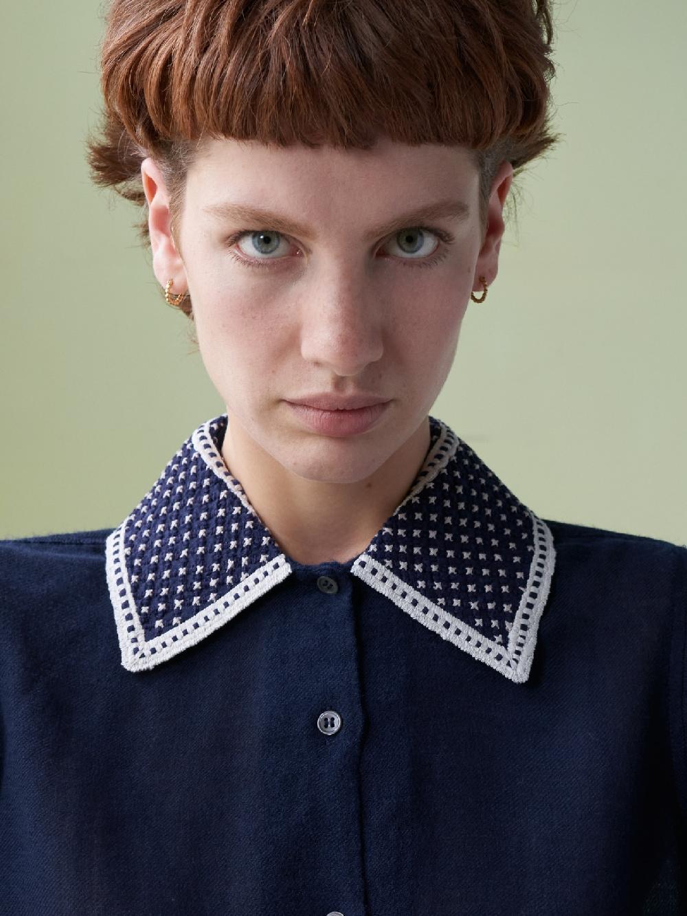 Jupe By Jackie Rasia - Navy 100% Wool