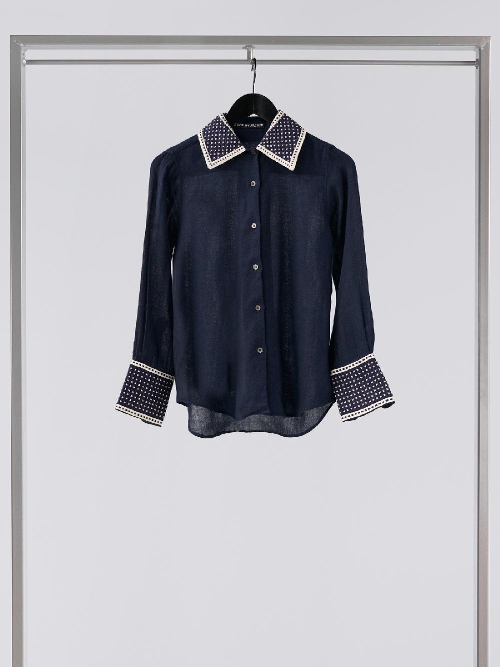 Jupe By Jackie Rasia - Navy 100% Wool