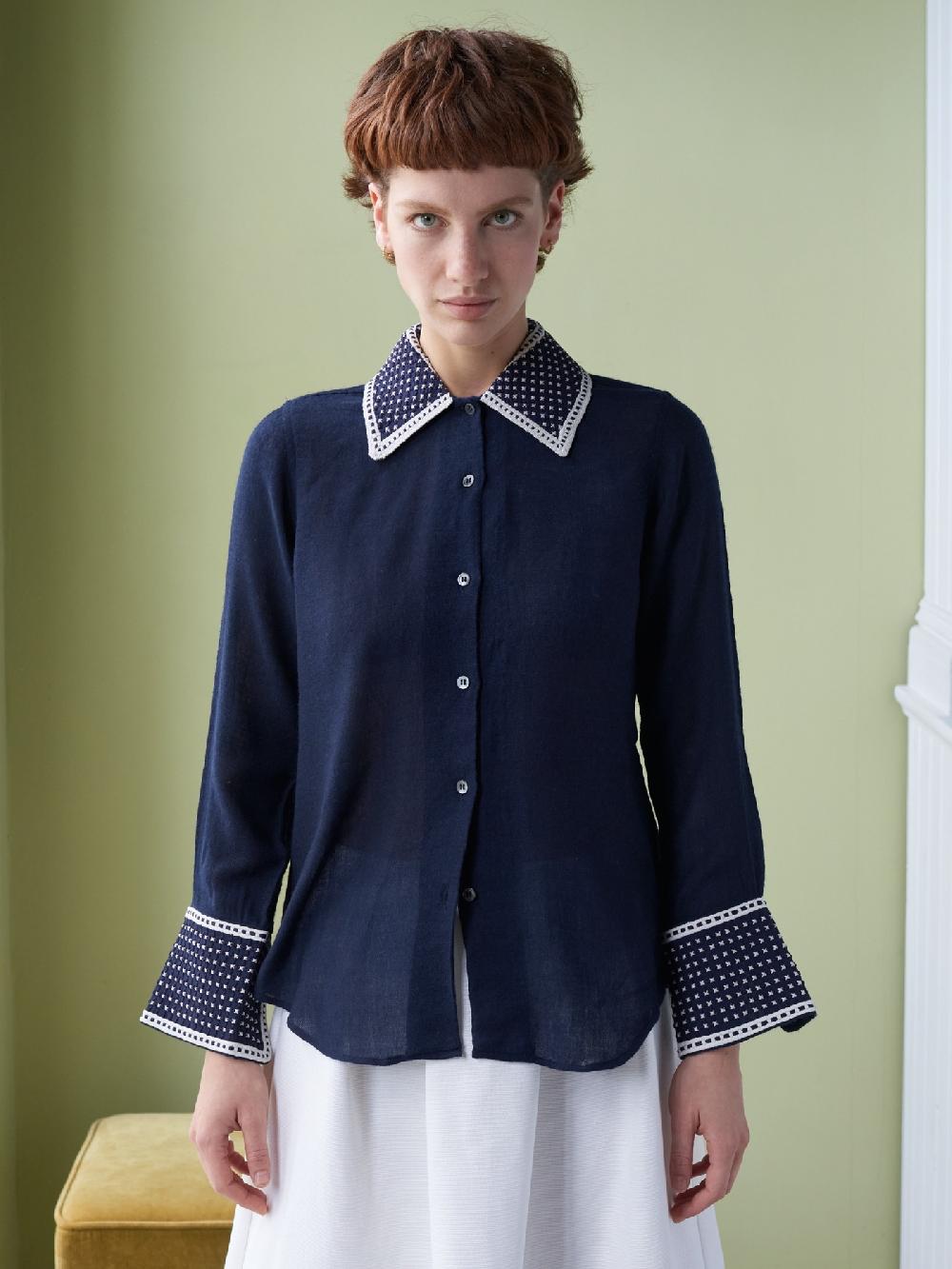 jupe by jackie Rasia - Navy 100% wool