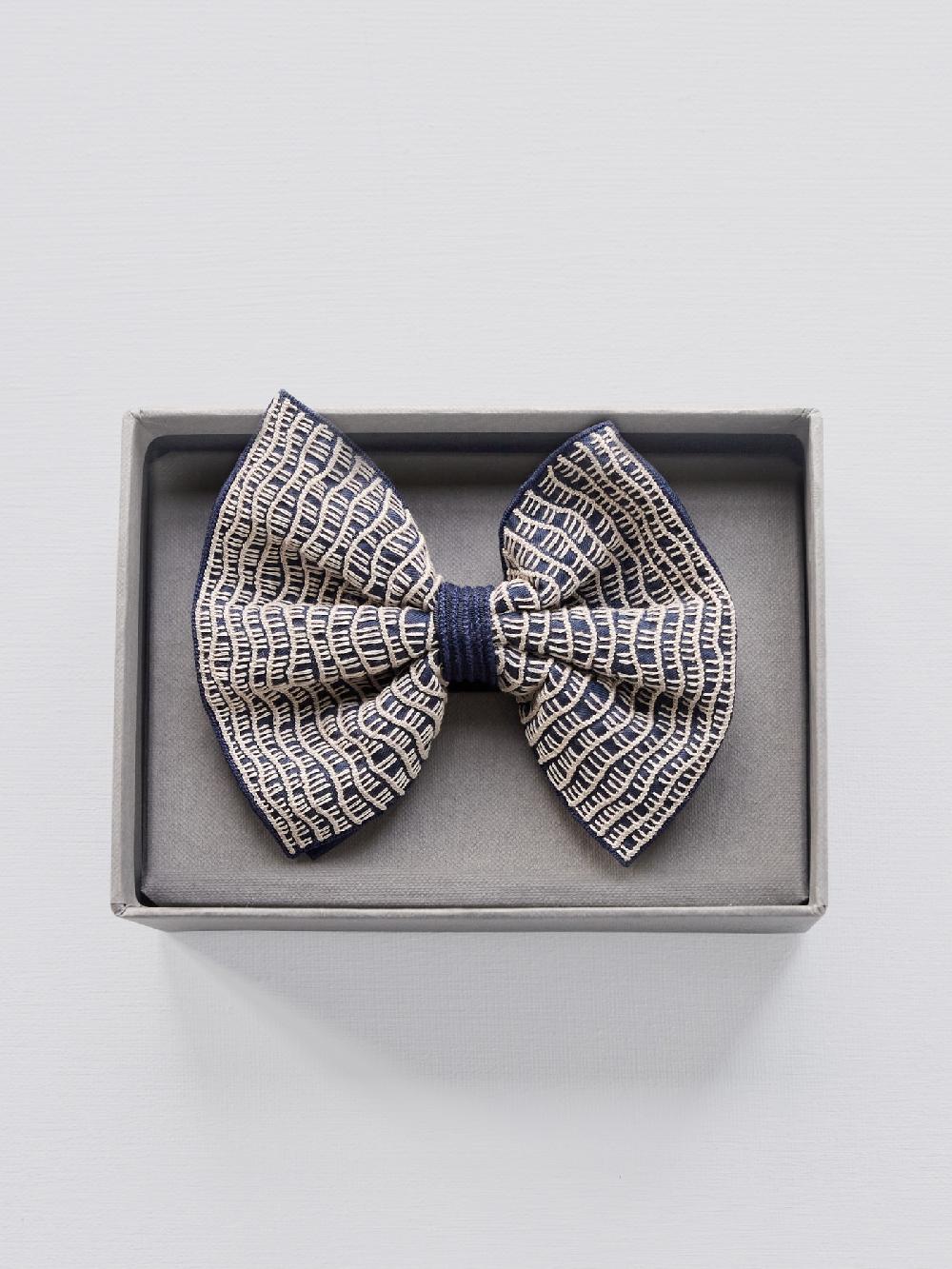 jupe by jackie Rolling Lines - Navy 100% soft silk