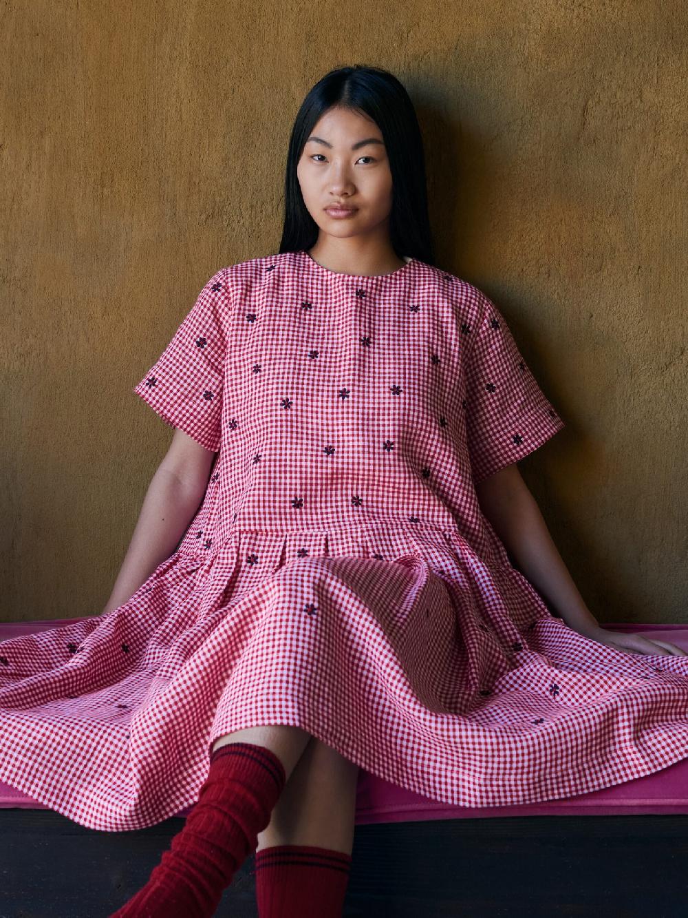 Jupe By Jackie Ruta - Red 100% Linen