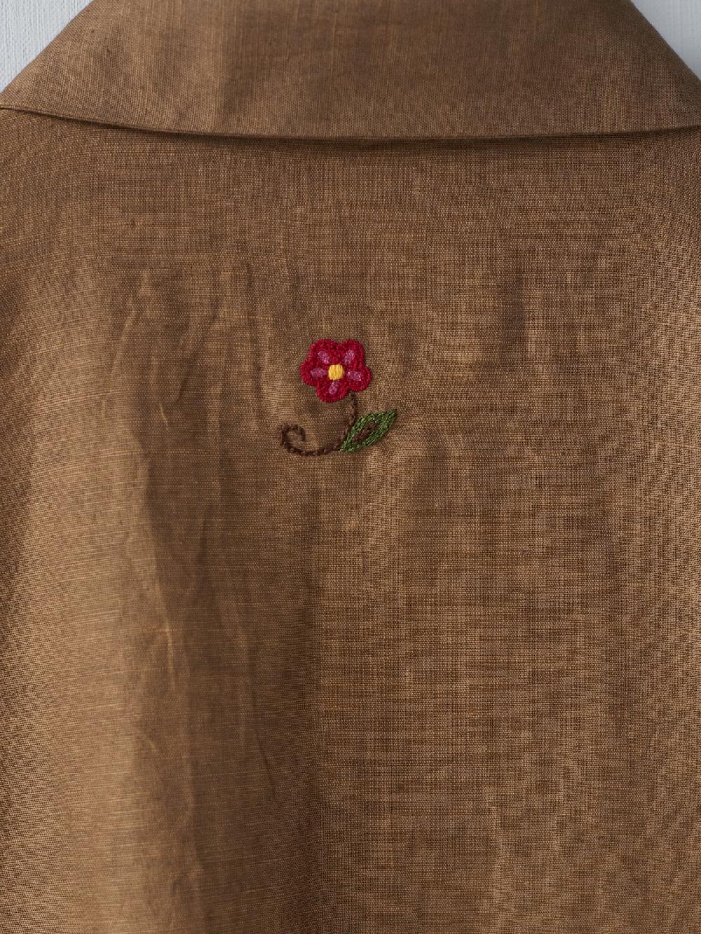 Jupe By Jackie Saarinen - Brown Cotton Linen Blend