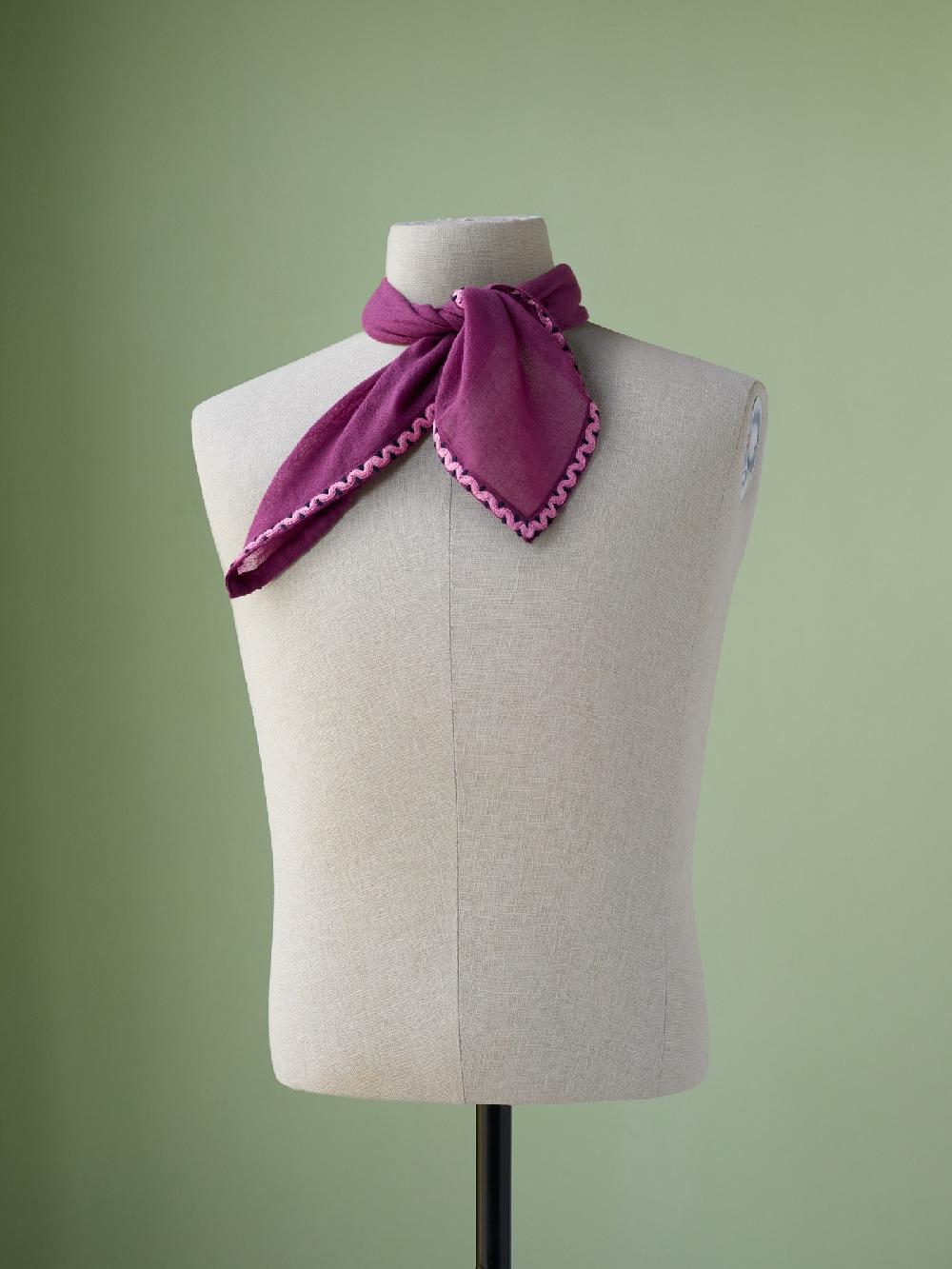 jupe by jackie Santat - Burgundy 100% cotton Scarfs