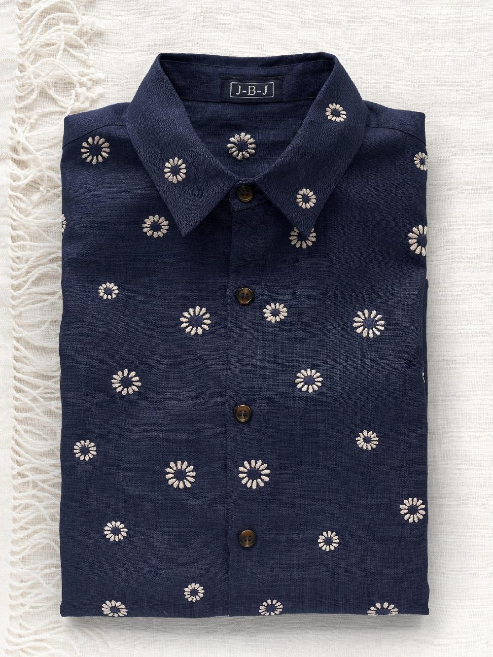 Jupe By Jackie Simos - Navy 100% Linen