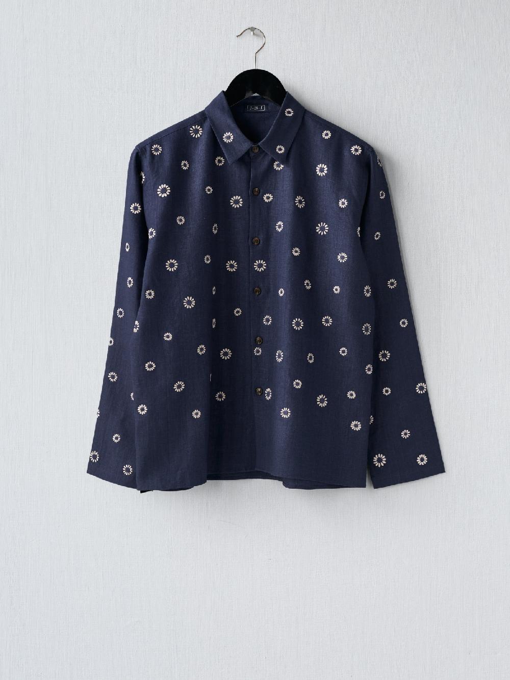 Jupe By Jackie Simos - Navy 100% Linen