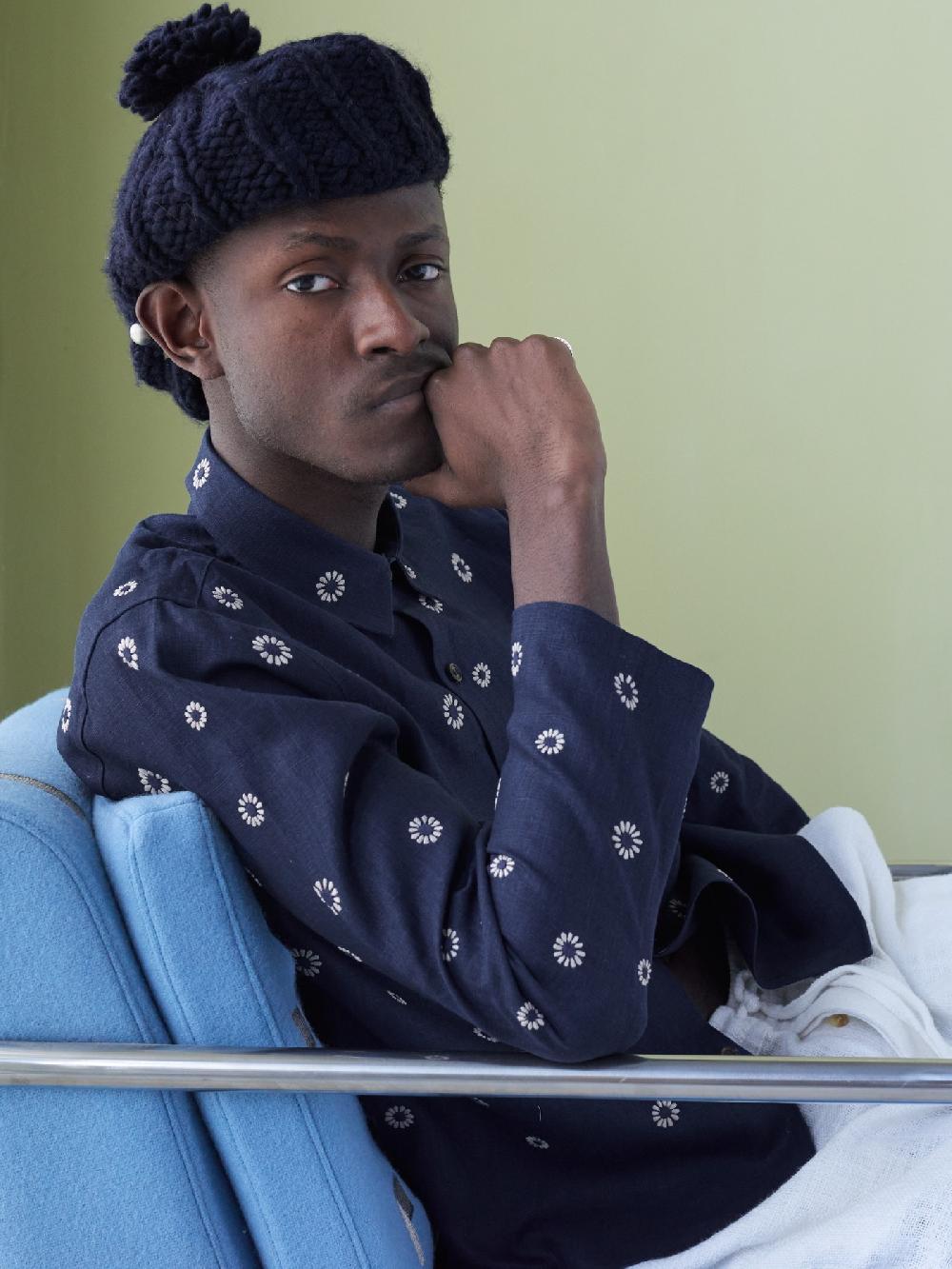 jupe by jackie Simos - Navy 100% linen