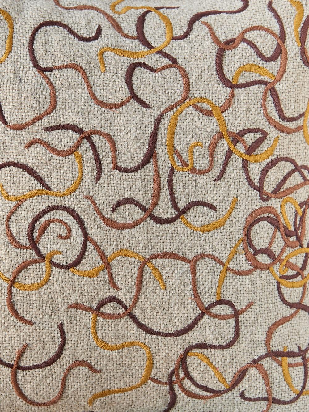 Jupe By Jackie Sombat - Beige 100% Linen Graphic