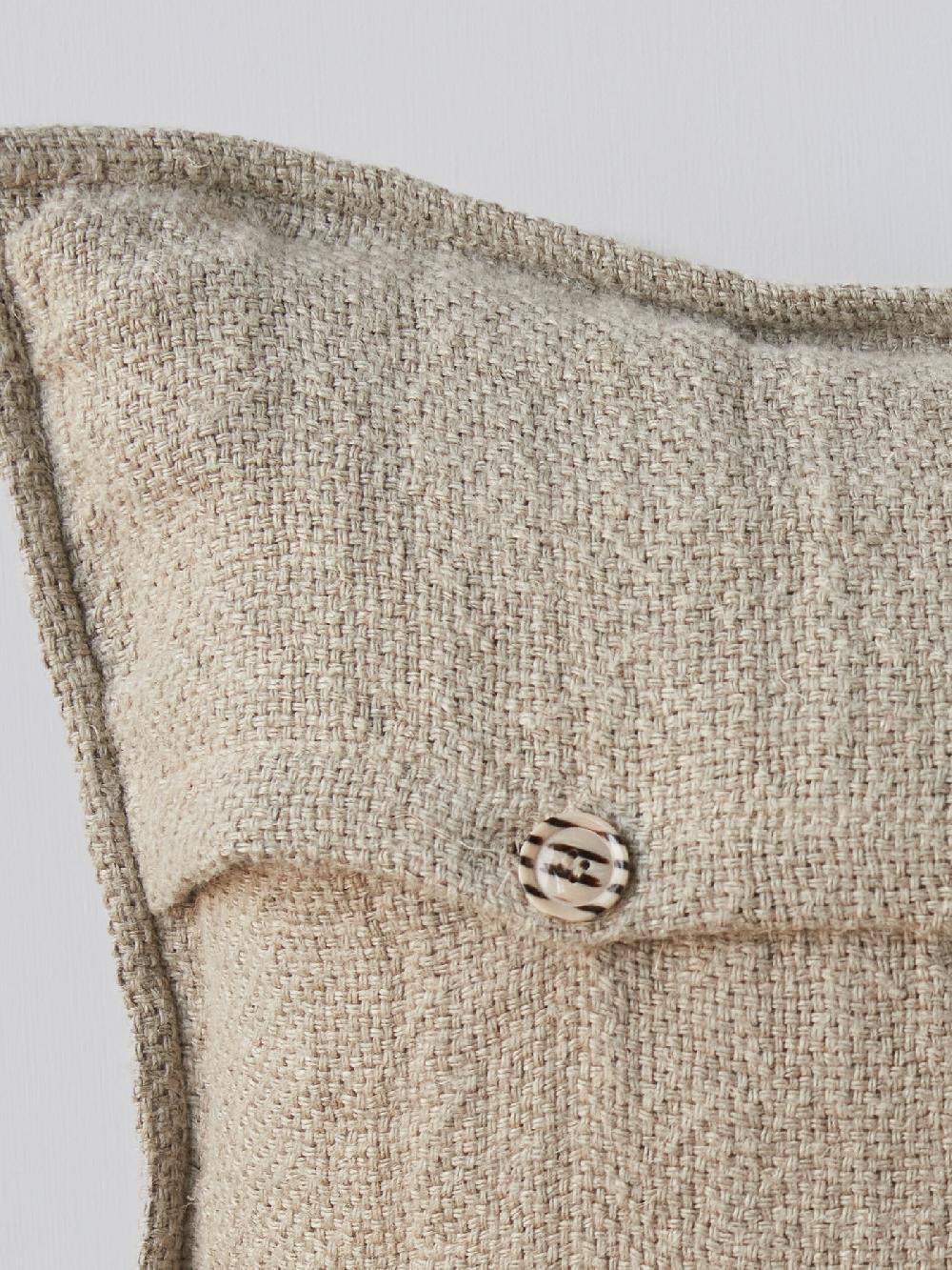 Jupe By Jackie Sombat - Beige 100% Linen Graphic