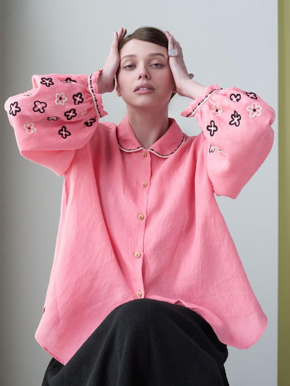 jupe by jackie Sosou - Pink 100% linen