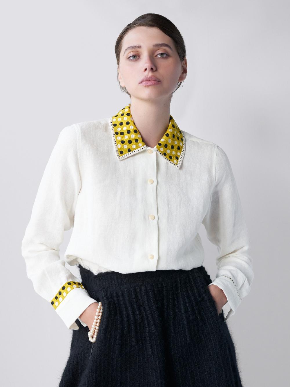 Jupe By Jackie Stickley - (Off) White 100% Linen