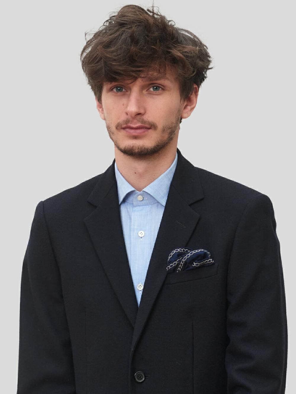 jupe by jackie Stieg - Navy 100% soft silk