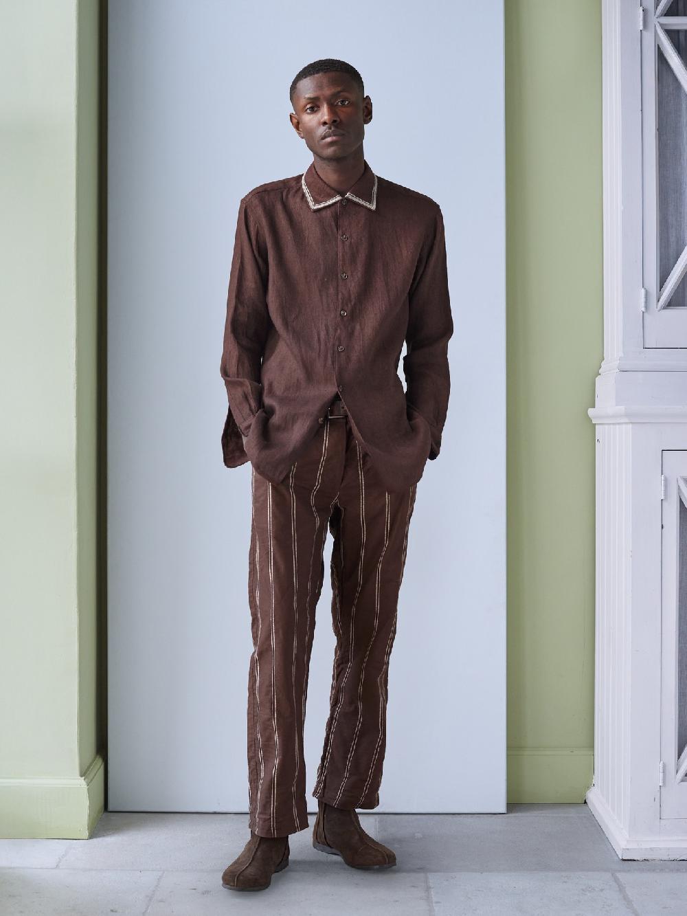 jupe by jackie Stria - Brown 100% cotton