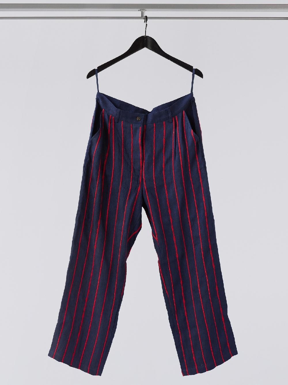 jupe by jackie Supari - Navy linen wool mix Pants