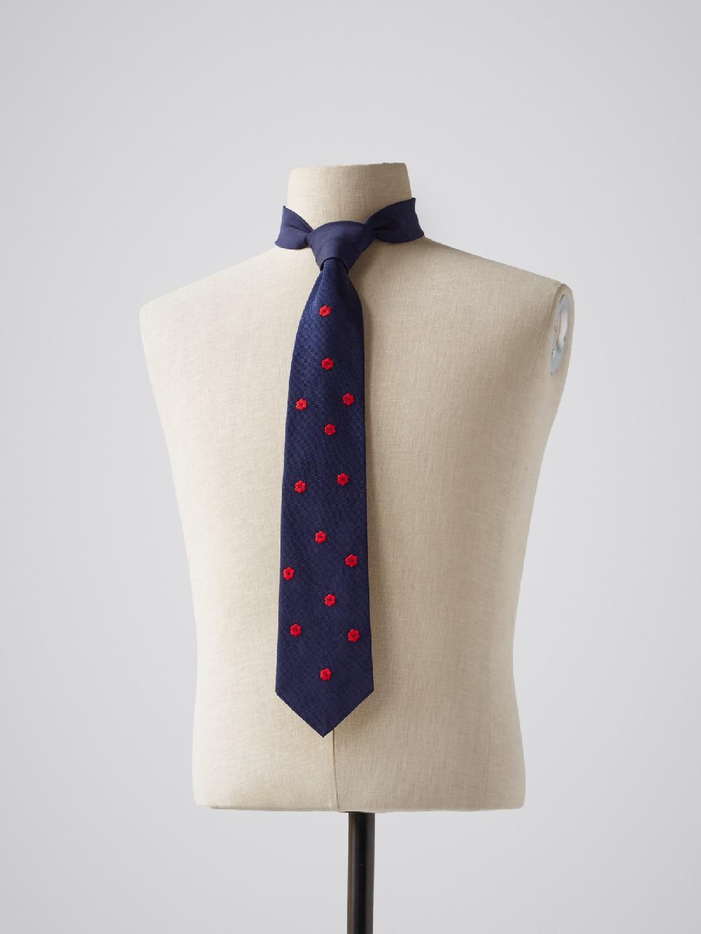 jupe by jackie Sweets - Navy 100% silk red