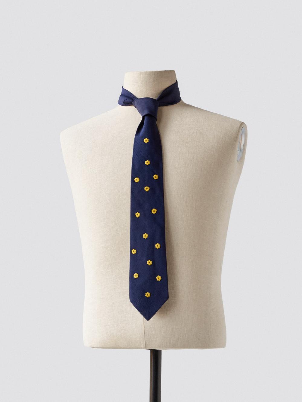 jupe by jackie Sweets - Navy 100% silk yellow