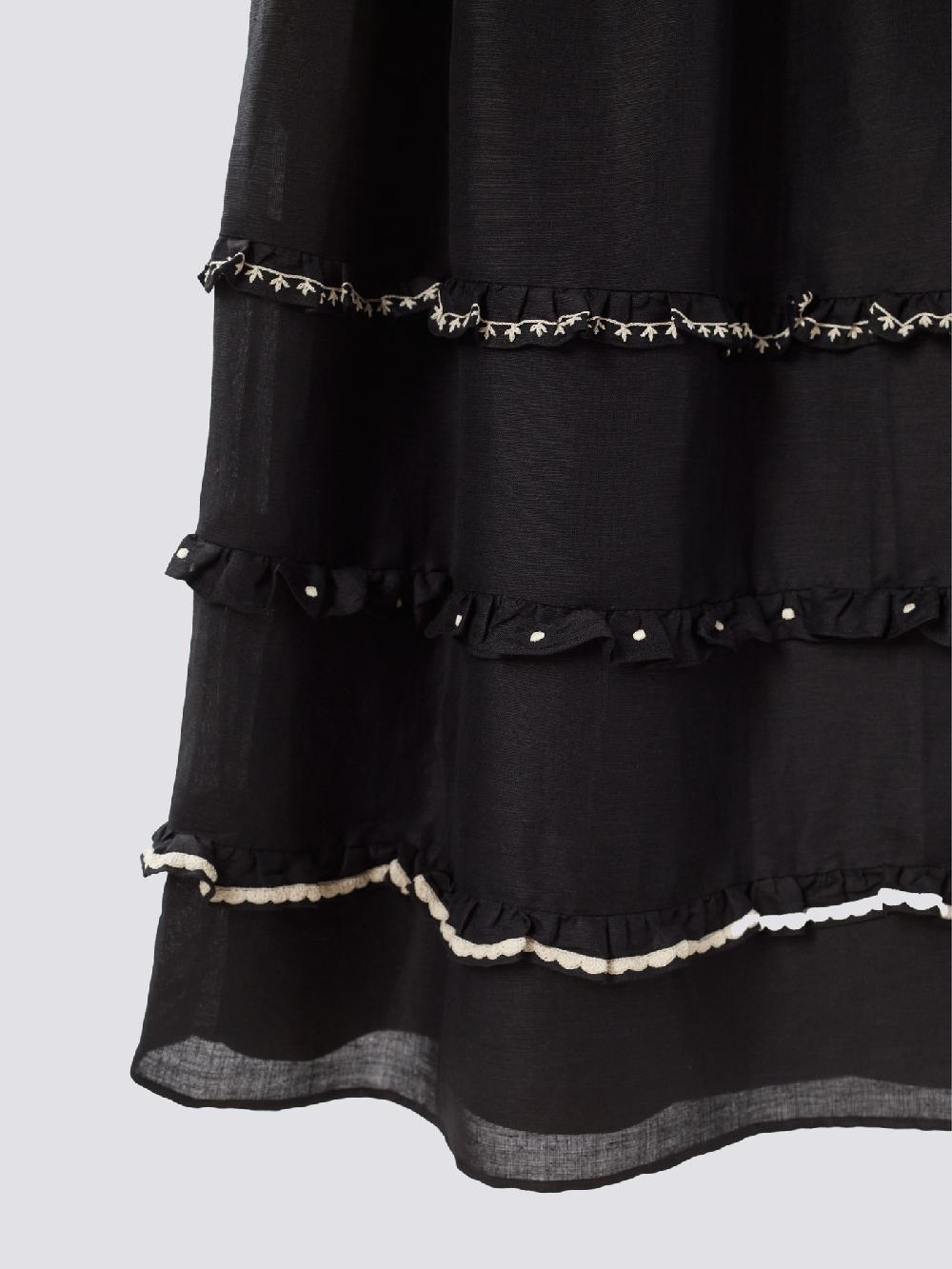 Jupe By Jackie Tama - Black Linen Viscose