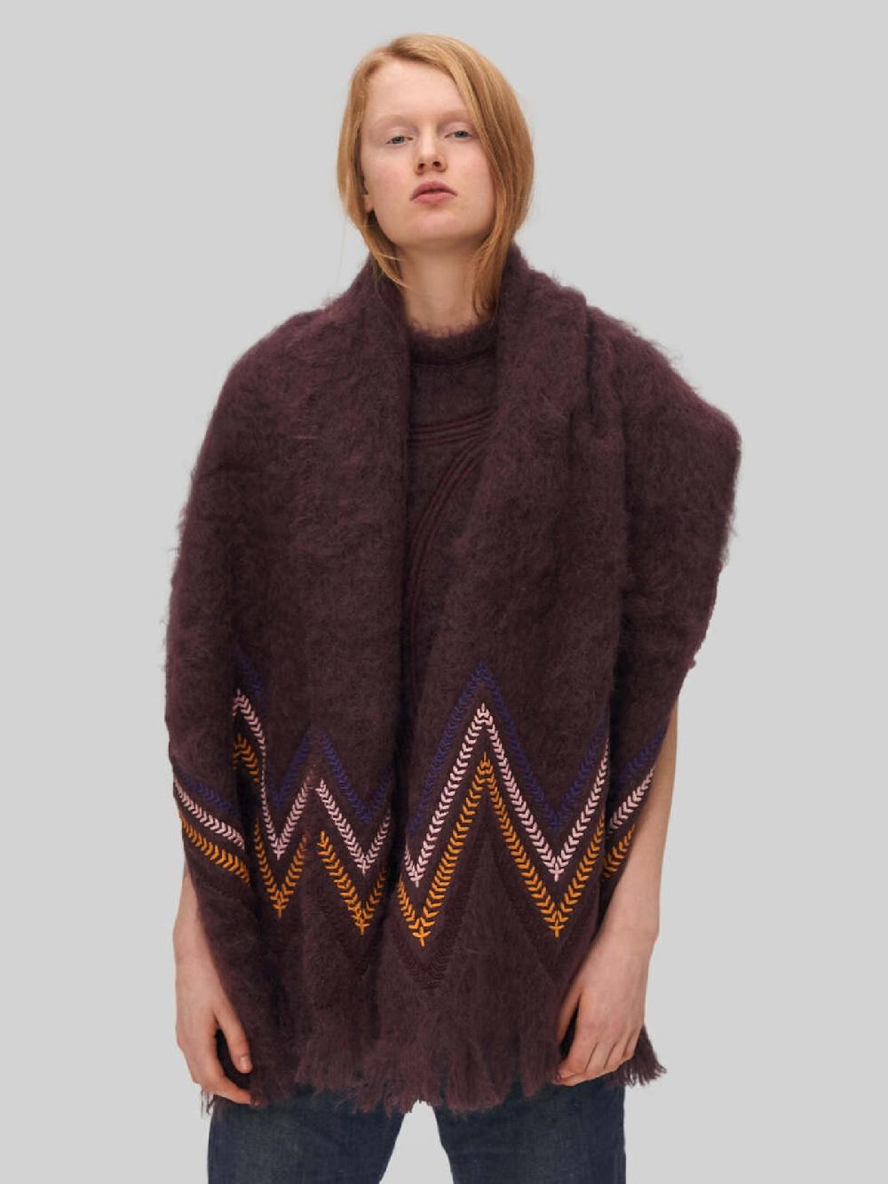jupe by jackie Tasman - Burgundy 100% mohair