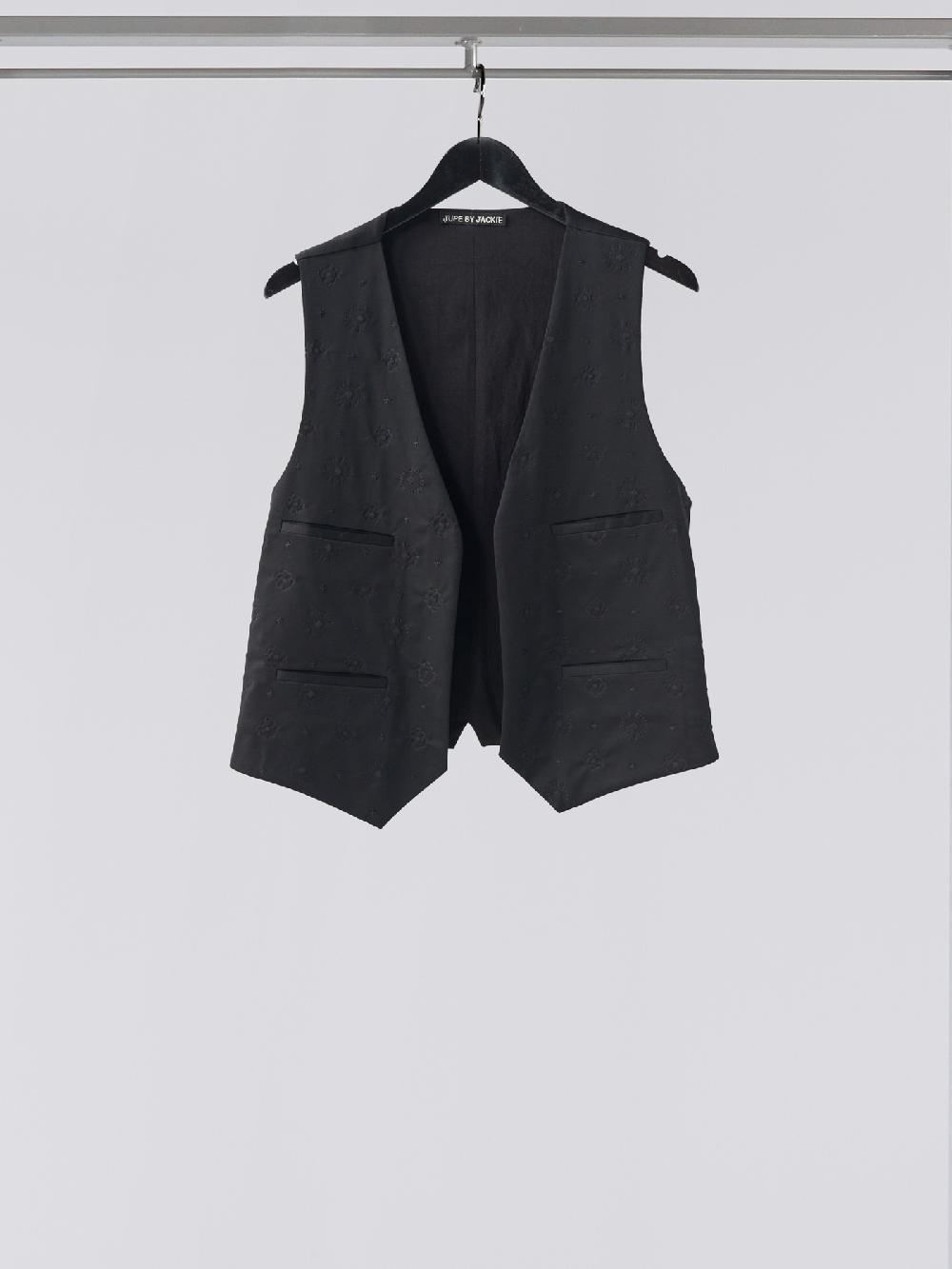 jupe by jackie Vest - Black 100% cotton