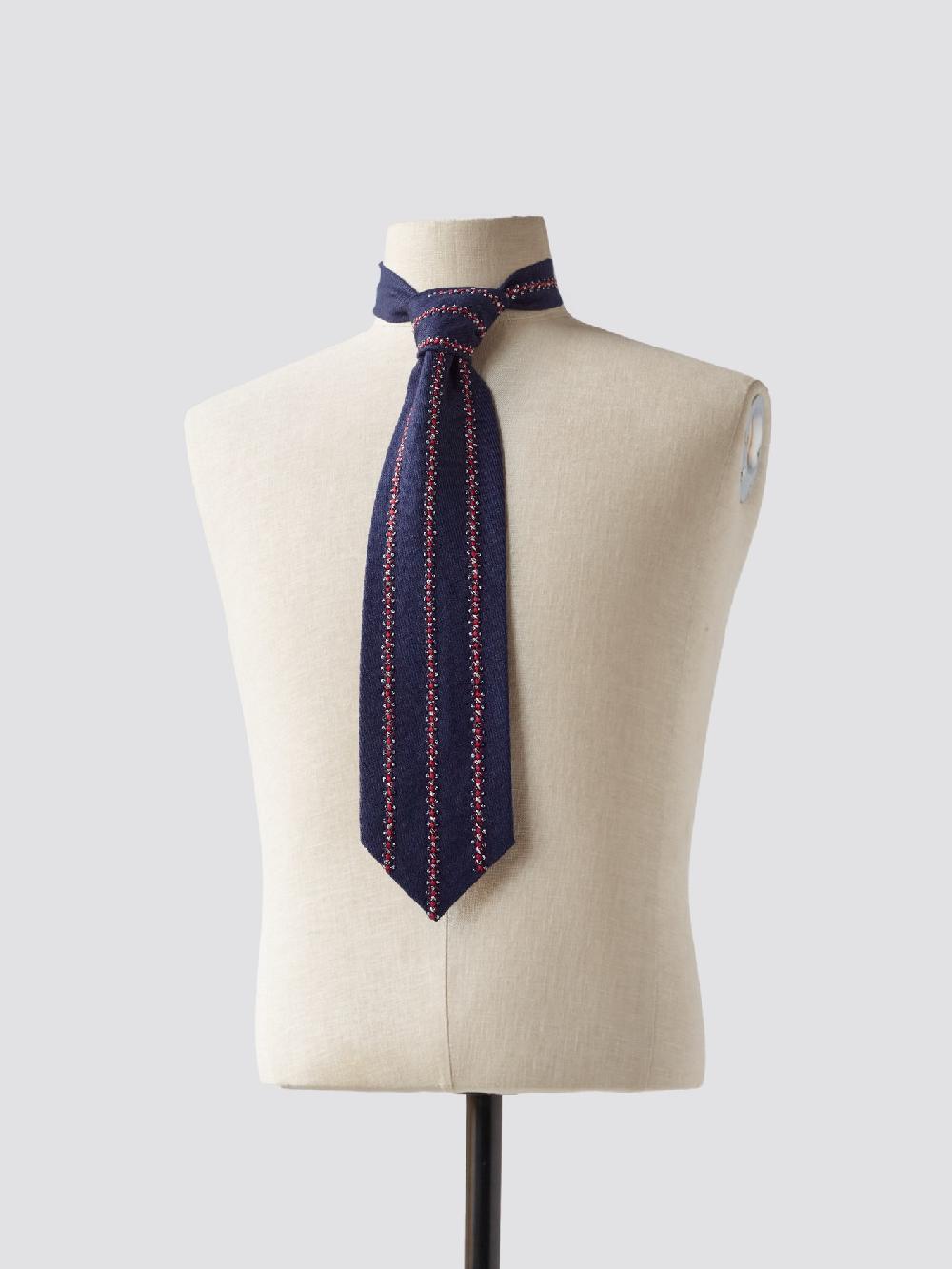 Jupe By Jackie Vincent - Navy Linen Wool Mix