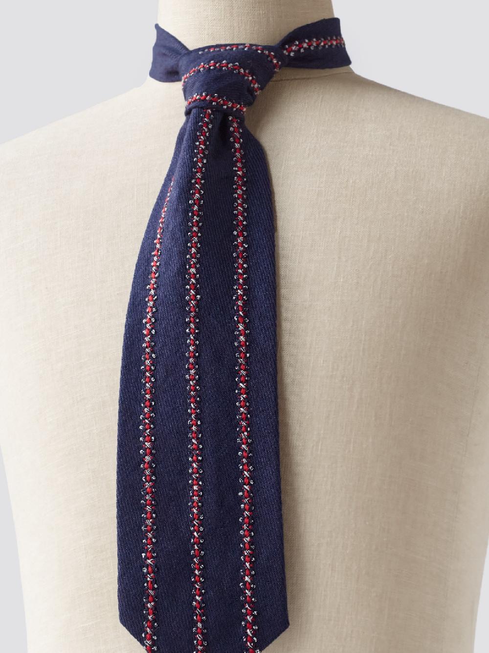 Jupe By Jackie Vincent - Navy Linen Wool Mix