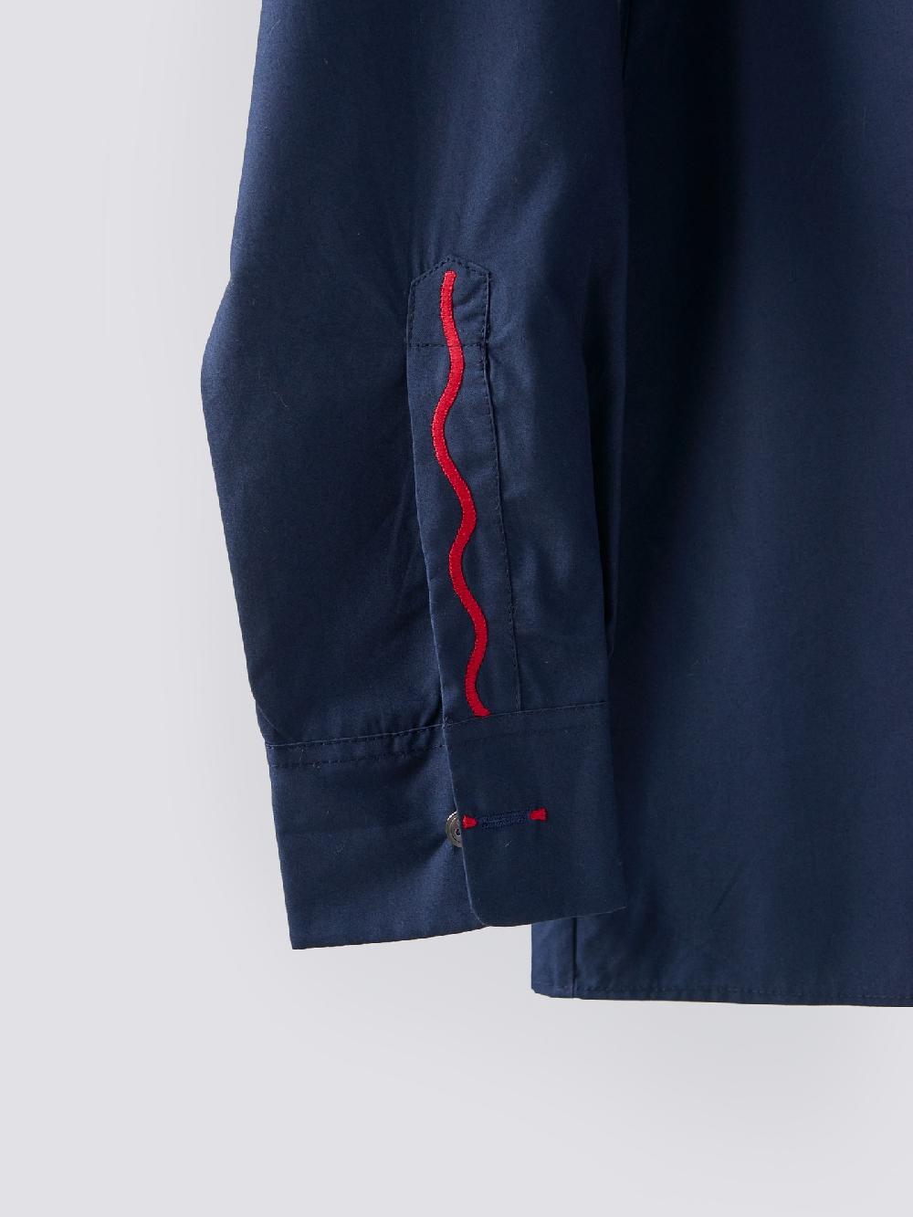 Jupe By Jackie Warra - Navy 100% Cotton Tops+Shirts