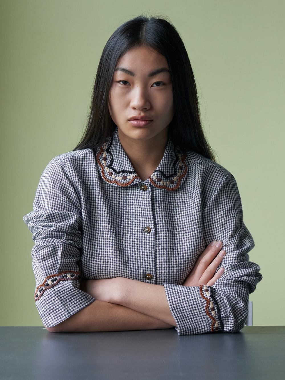jupe by jackie Wattle - Navy 100% linen Tops+Shirts