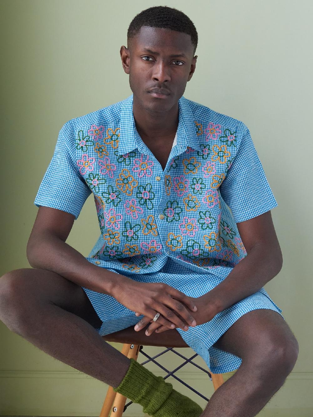 jupe by jackie Wheeler - Blue 100% linen