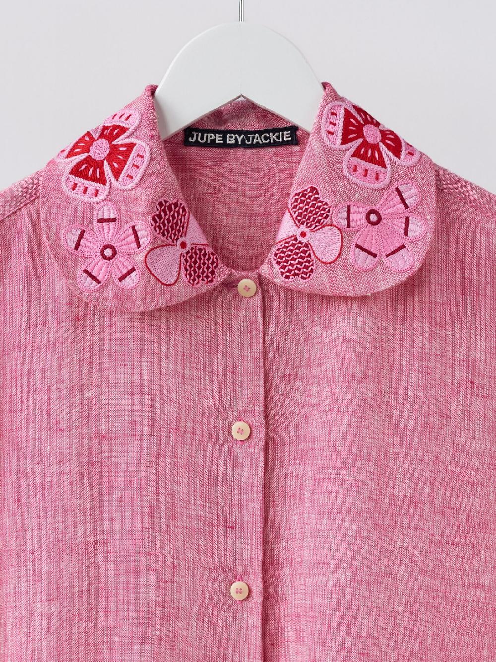 Jupe By Jackie Yala Dr. - Pink 100% Linen Dresses